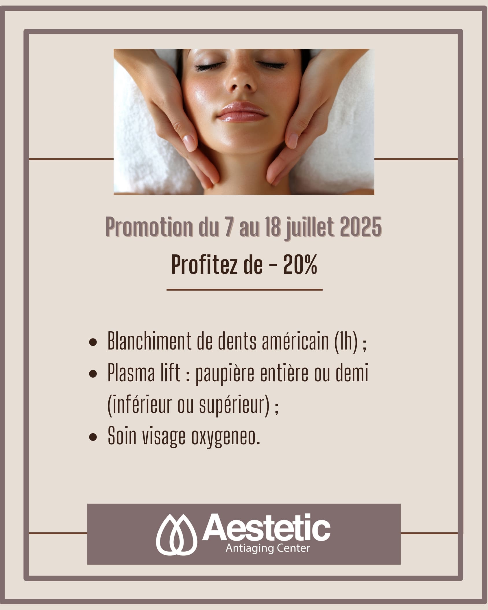 Promos soins Juillet
